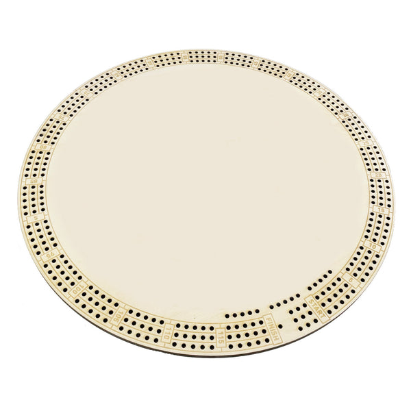 Blank Round Cribbage Board