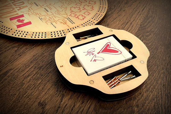 Across Canada Limited Edition Round Cribbage Board