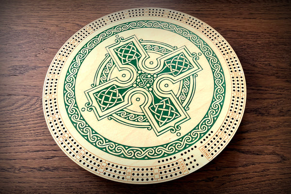 Limited Edition Celtic Circle Cribbage Board