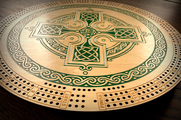 Limited Edition Celtic Circle Cribbage Board