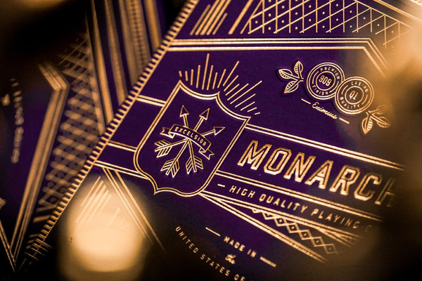 Purple Monarchs Playing Cards