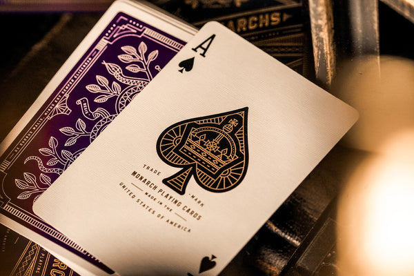 Purple Monarchs Playing Cards