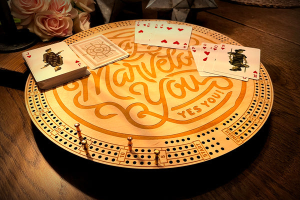 Valentine's Day Cribbage Board "Amazing"