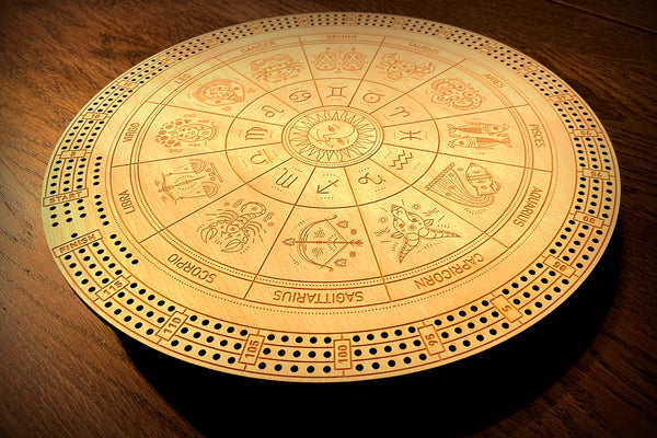 Zodiac Cribbage Board 3 Player