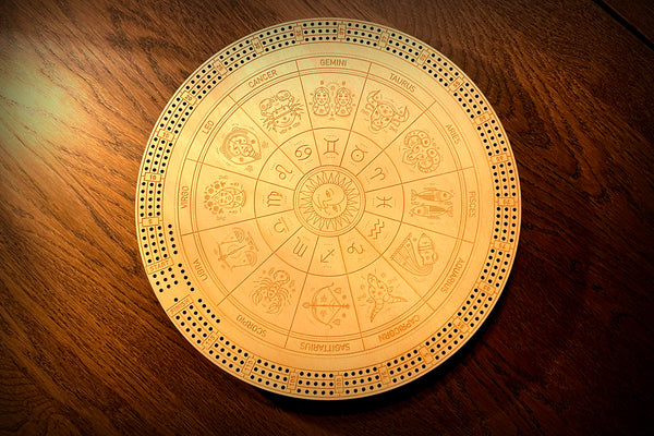 Zodiac Cribbage Board 3 Player