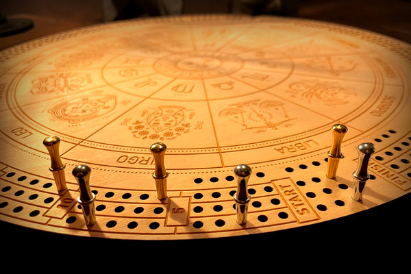 Zodiac Cribbage Board 3 Player